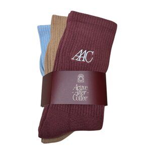 Active After Coffee Crew Socks 3-pack Multi Color One Size